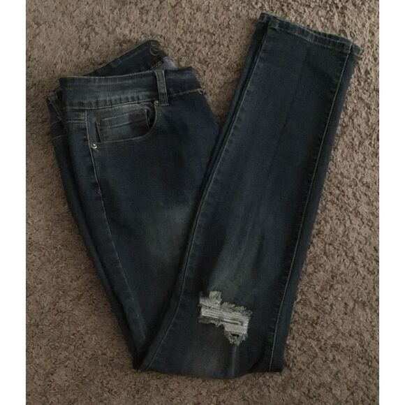 SPOONJEANS Distressed Skinny Leg Jeans Sz 11 - Picture 1 of 3